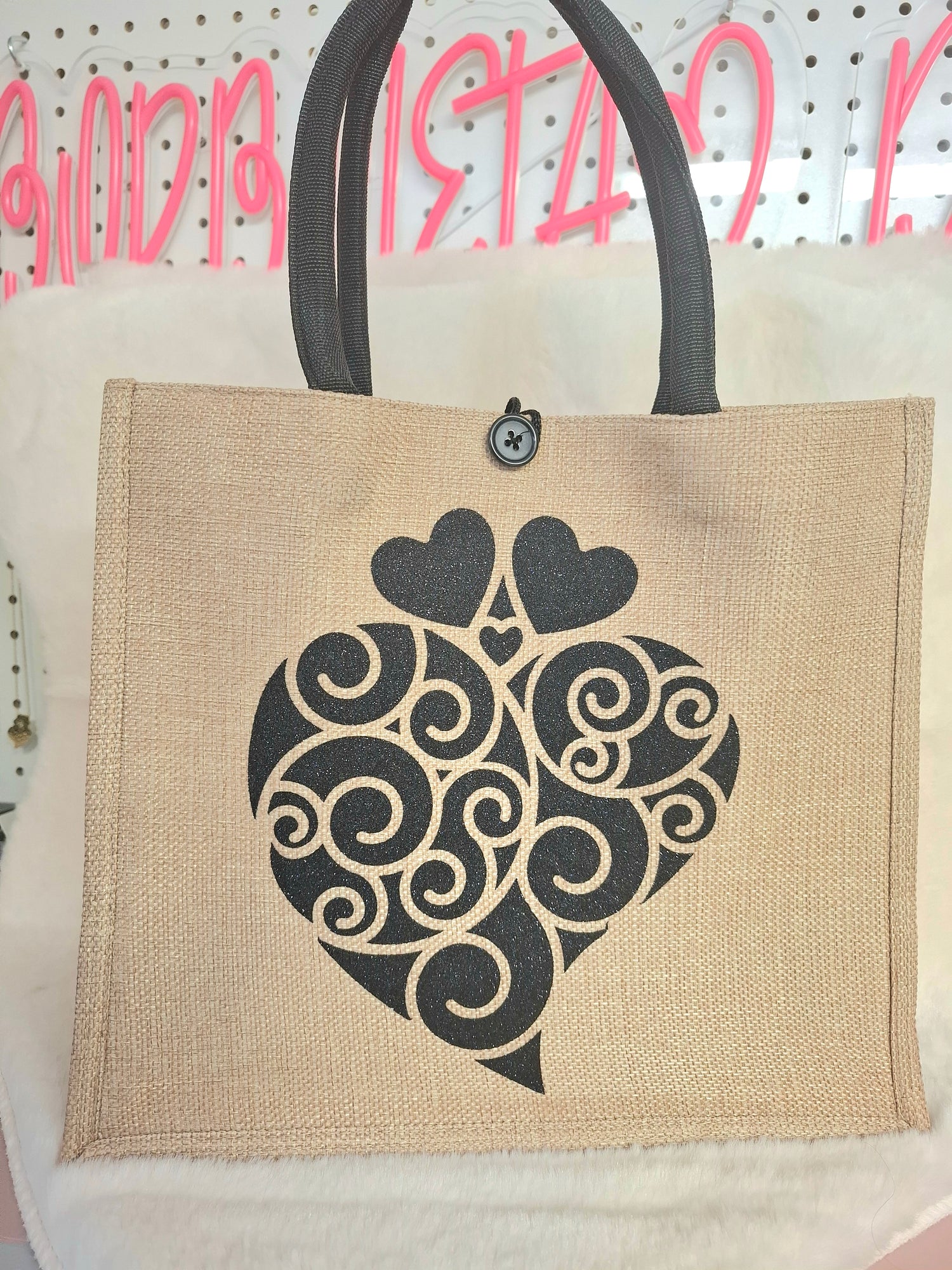 Sac Coração de Viana 🇵🇹 En toile de jute ✨️