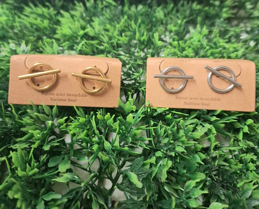 Boucles d oreilles rondes