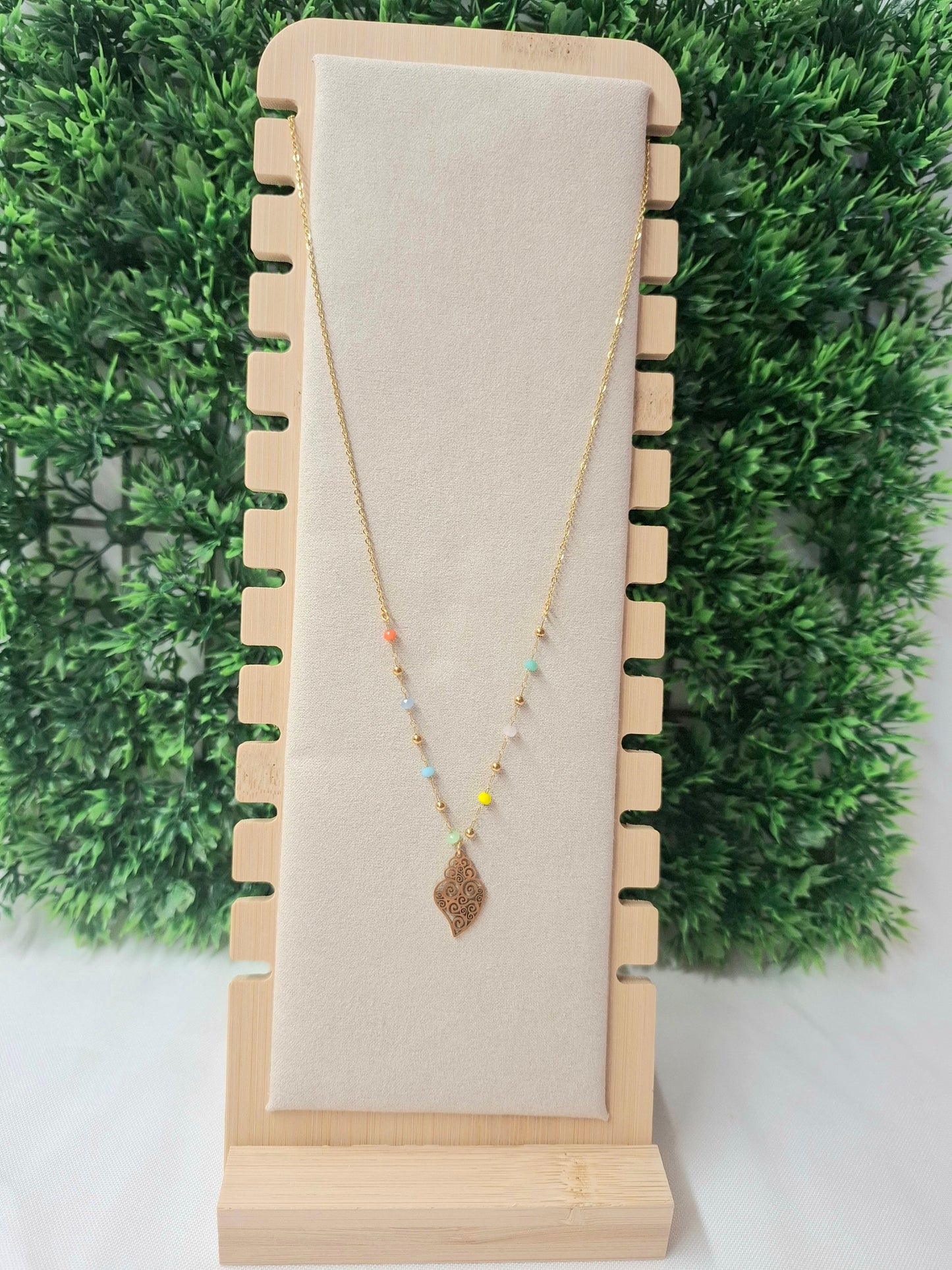 Collier Viana perles multicolores