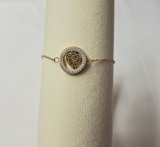 Bracelet coração de viana brillants
