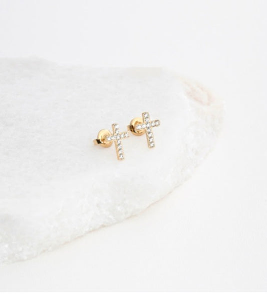 Boucles d'oreilles Croix