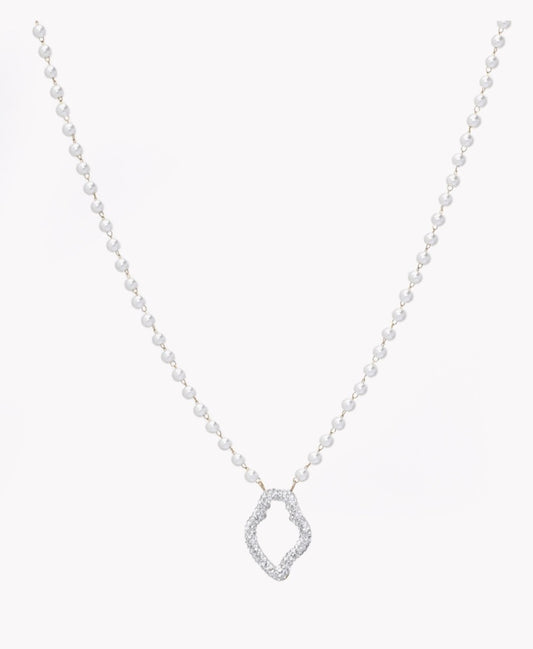 Collier Perles et brillants