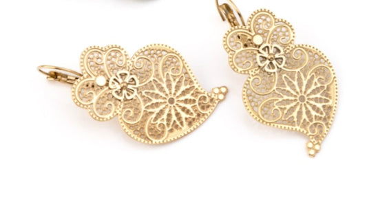 Boucles d'oreilles Coração de Viana 🇵🇹
