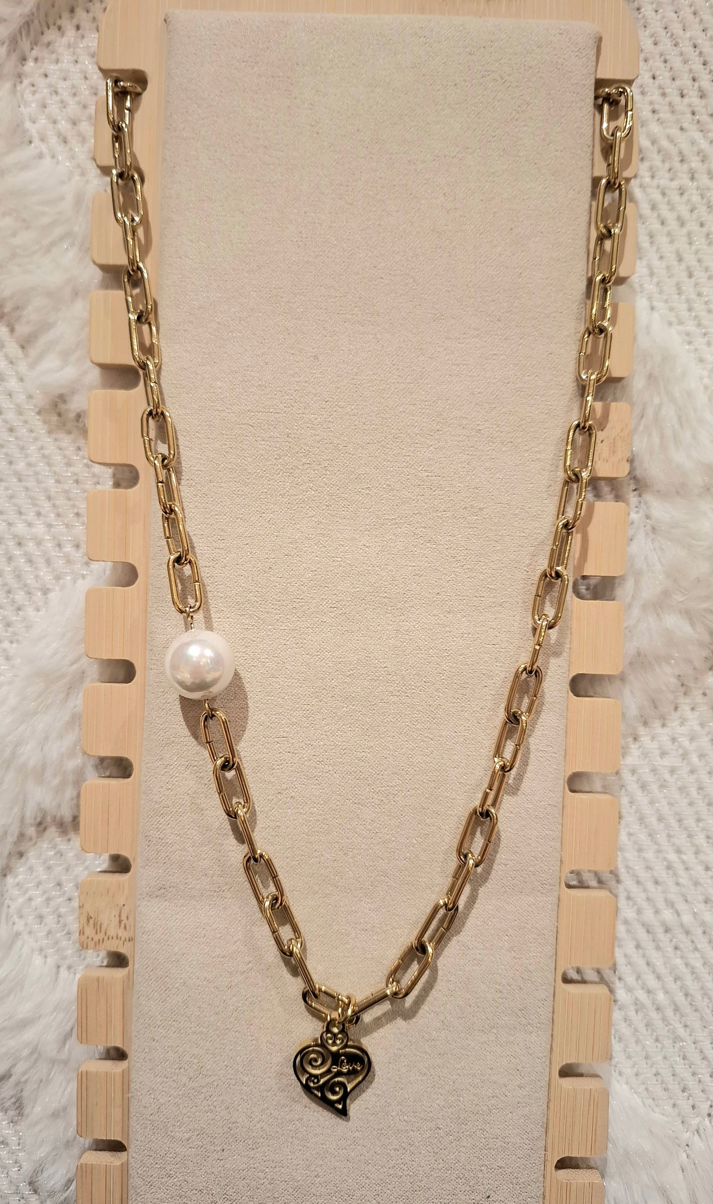 Collier perle Coração de viana