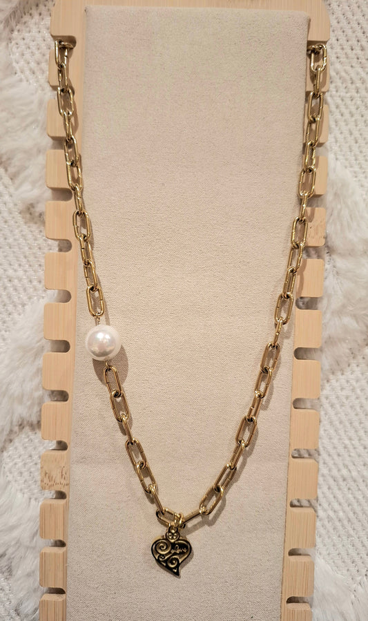 Collier perle Coração de viana