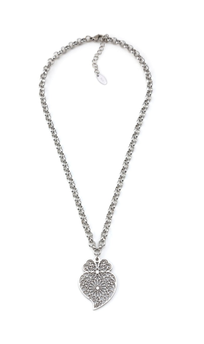 Collier Argenté Coração de Viana 🇵🇹