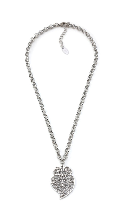 Collier Argenté Coração de Viana 🇵🇹